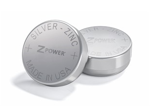 Two hearing aid silver-zinc microbatteries