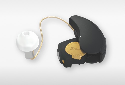 Rechargeable Hearing aid with ZPower silver-zinc microbattery